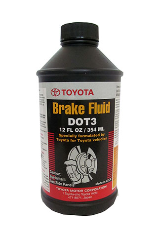 Тормозная жидкость Toyota Brake Fluid DOT 3, 354мл